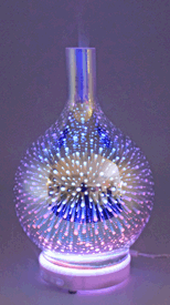 3D Glass Fireworks Ultrasonic Aromatherapy Diffuser